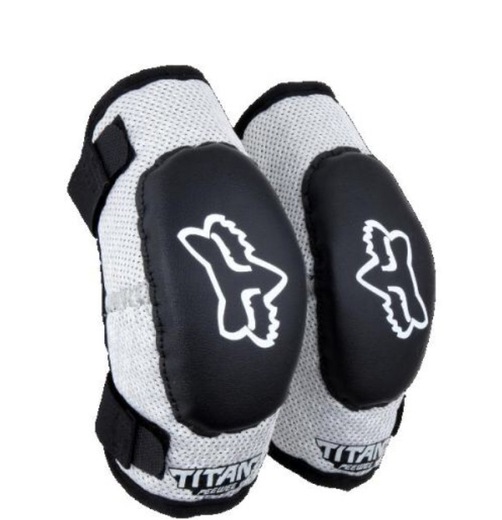 Налокотники детские Fox Titan Elbow Kids Guard Black/Silver (08038-464-OS) pitbikemarket.ru