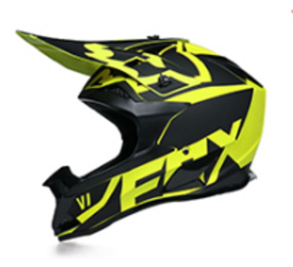 Шлем кроссовый 166 "Fox" flow yellow/black L pitbikemarket.ru