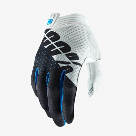 Мотоперчатки 100% ITrack Glove White/Steel Grey S (10015-252-10) pitbikemarket.ru
