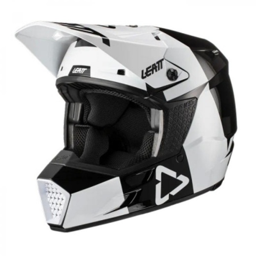 Мотошлем Leatt Moto 3.5 Helmet Black/White, L, 2021 (1021000243) pitbikemarket.ru