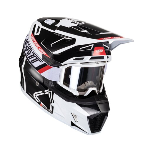 Мотошлем Leatt Moto 7.5 Helmet Kit (Black/White, M, 2024 (1024060242)) pitbikemarket.ru