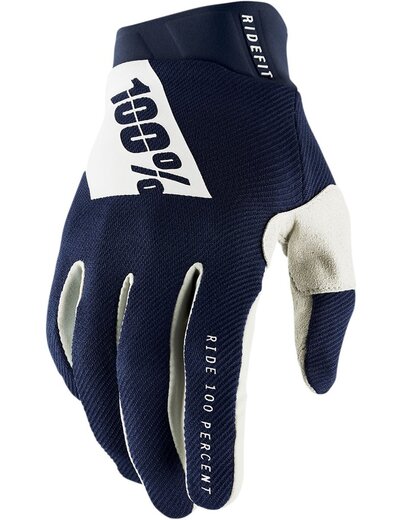 Мотоперчатки 100% Ridefit Glove (Navy/White, M, 2021 (10014-375-11)) pitbikemarket.ru
