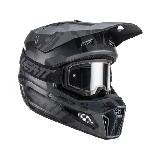 Мотошлем Leatt Moto 3.5 Helmet Kit (Stealth, S, 2023 (1023011151)) pitbikemarket.ru
