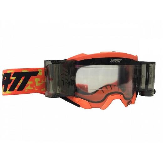 Очки Leatt Velocity 5.5 Roll-Off Neon Orange Clear (8020001085) pitbikemarket.ru