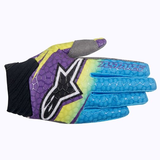 Мотоперчатки TECHSTAR VENOM зелено-сине-бордовый, 663, XXL pitbikemarket.ru