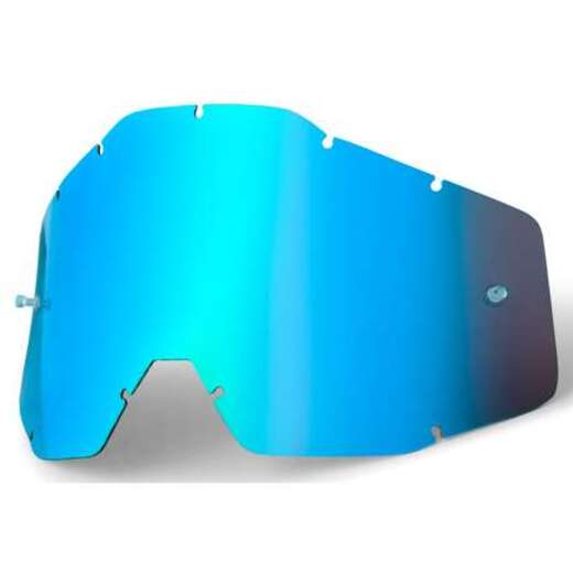 Линза 100% Racecraft/Accuri/Strata Anti-Fog Mirror Blue (51002-002-02) pitbikemarket.ru