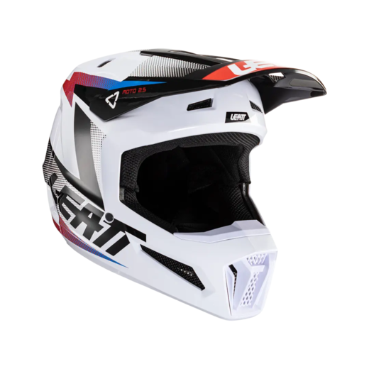 Мотошлем Leatt Moto 2.5 Helmet (Black/White, XXL, 2024 (1024060485)) pitbikemarket.ru