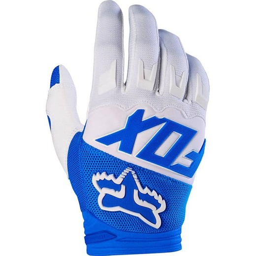 Перчатки Fox Dirtpow white/blue L pitbikemarket.ru